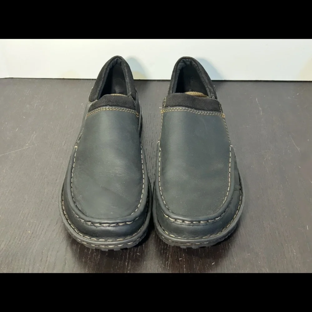 NWOB - Born Gudmund Leather Slip On Casual Loafers Black Mens 11